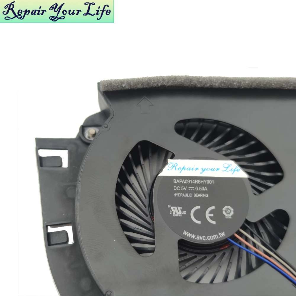 Ventilador de CPU para portátil HP ZBook 17 G5 G6 17G6 L31242-001 BAPA0914R5HY001 ventilador de radiador de refrigeración de procesador NS85C00-17G16 17G17 - imagen 4