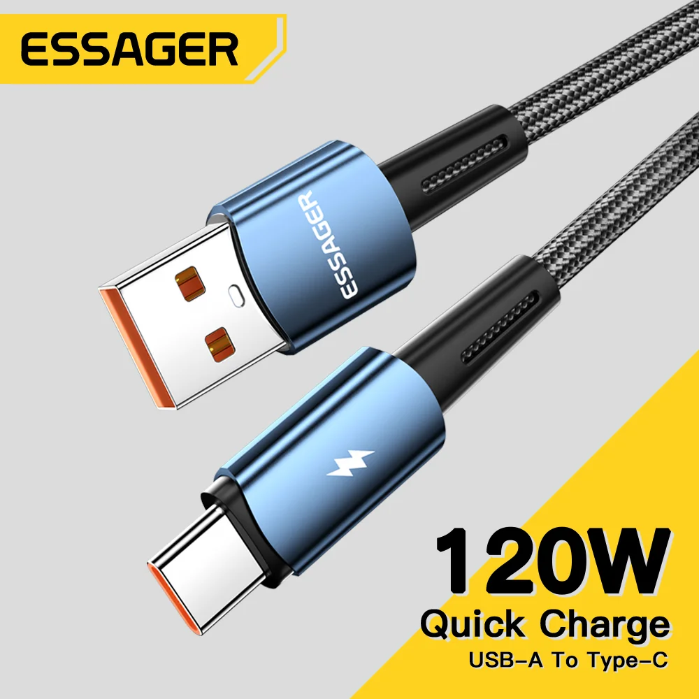 Essager Cable USB-C PD120W - Carga rapida 6A para Xiaomi 12Pro