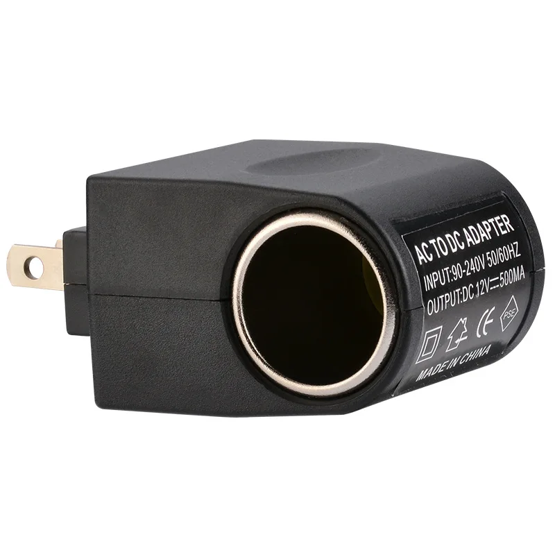 Adaptador de CA, enchufe convertidor de coche, cargador automático, enchufe UE EE. UU., 220V CA a 12V CC para dispositivos electrónicos de coche, adaptador de encendedor de cigarrillos - imagen 5