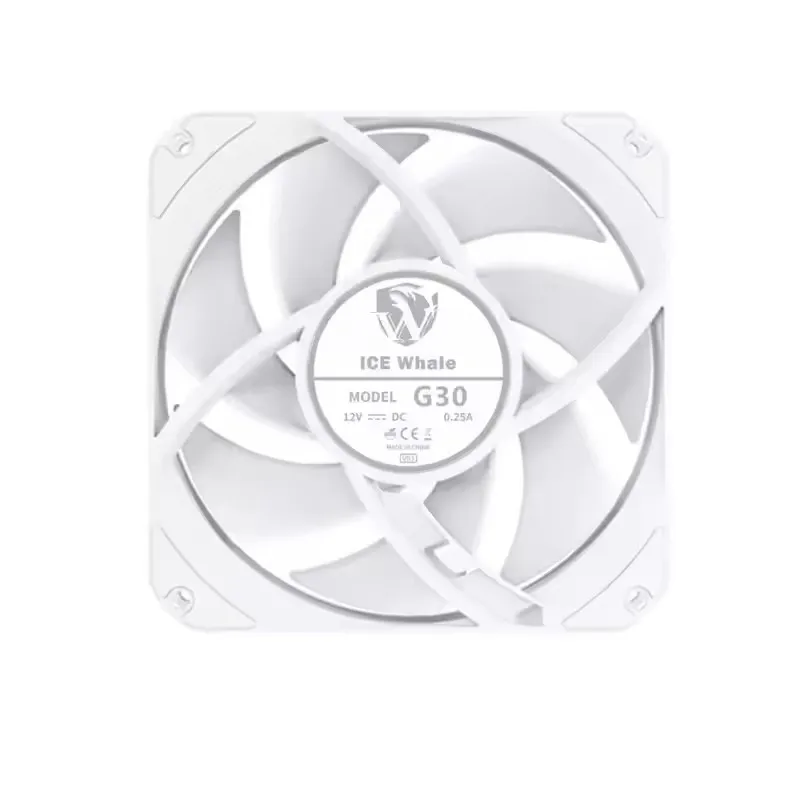 Ventilador de chasis de CPU ICE Whale G30, ventilador de refrigeración de grado Industrial de alto rendimiento, 12cm, 4 pines, PWM, silencioso, 2500RPM, S-FDB, ventilador de rodamiento - imagen 5