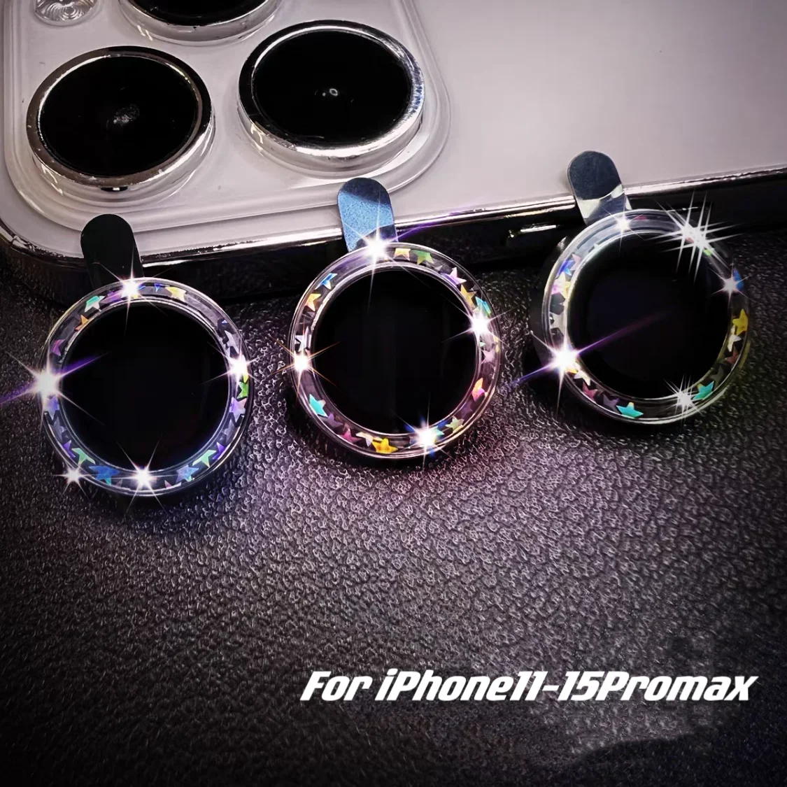 Película protectora de anillo de lente para IPhone 15 16Pro Max 15 14 16Plus, protección de lente de cámara para IPhone 14 12 13 Pro, 2-3 Uds. - imagen 4