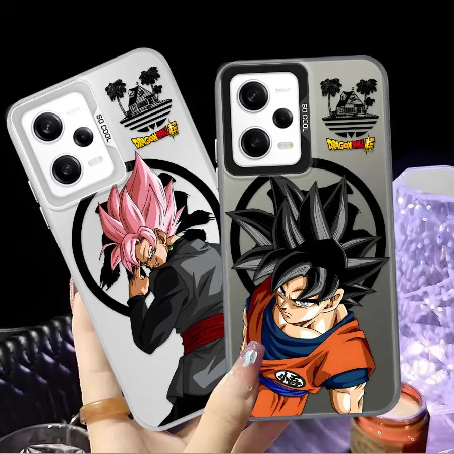 Funda con logotipo de Dragon Ball Black Goku para Xiaomi Redmi Note 14 Pro Plus 10Lite 9s 10s 12s 11s 13 12 11 funda trasera para teléfono - imagen 4