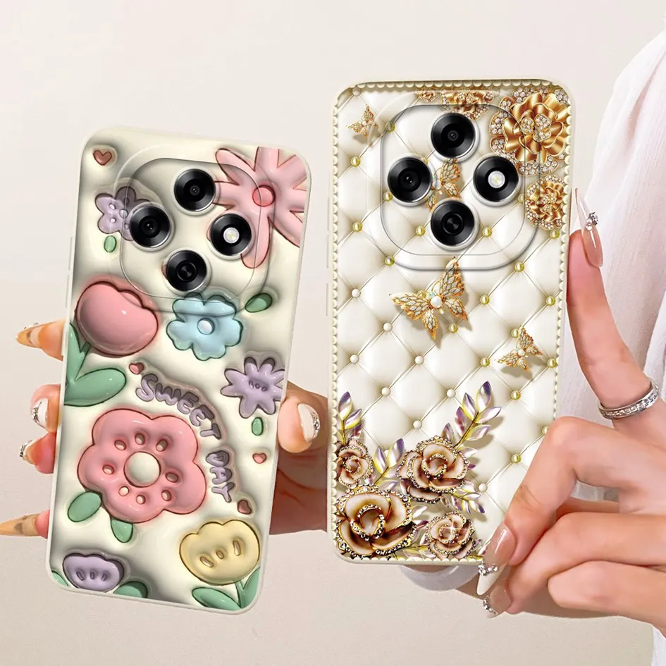 Para OPPO F31 Pro funda creativa bebida té de la leche Panda cubierta pintada suave TPU fundas de teléfono de silicona para OPPO F31 F31Pro A6 Pro bolsa - imagen 2