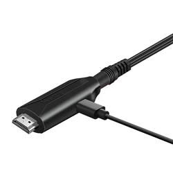 Adaptador HDMI a SCART 720P/1080P - Cable USB convertidor para TV