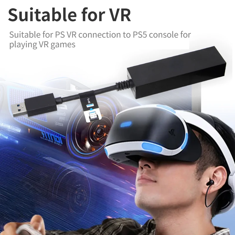 Cable convertidor de calidad Original adecuado para Sony PS5 VR Game PS4, Cable de conversión de cámara adecuado para juego PSVR - imagen 4