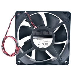 B35129-51LS1 Ventilador de refrigeración con rodamiento de bolas doble 12 cm 120 mm 120 x 120 x 38 mm DC24V 0.68A 2 pines para fuente de alimentación del convertidor de frecuencia