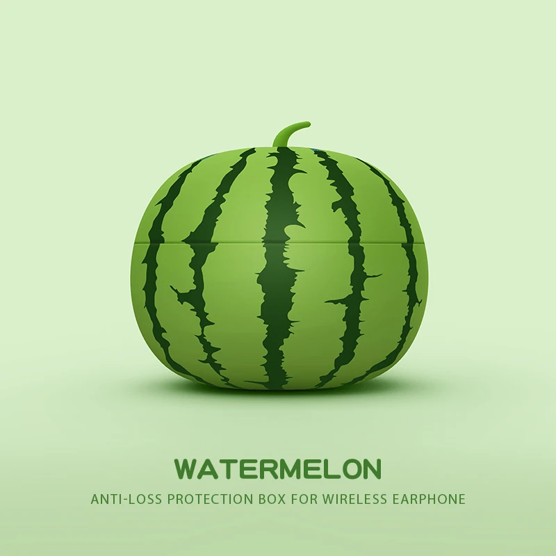 Para Airpods 4 simulación fruta 3D sandía Linda funda para Airpods 1 2 3 Pro 2 funda para auriculares inalámbricos caja de carga - imagen 2