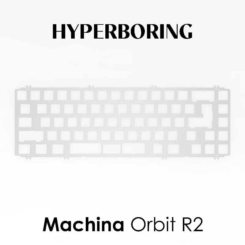 Placa de posicionamiento de teclado mecánico Machina Orbit R2, tablero de posicionamiento CF de aluminio PP para PC, accesorios de teclado de juego personalizados - imagen 4