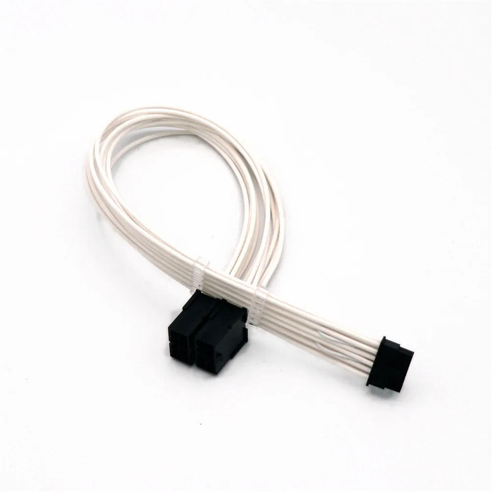 Angitu RTX 5090 4090Ti 4080 4070 PCIE 5,0 12VHPWR Cable de extensión 12 + 4 pines/16 pines a 2x3x4x8 pines adaptador PCIE plateado 16awg - imagen 4