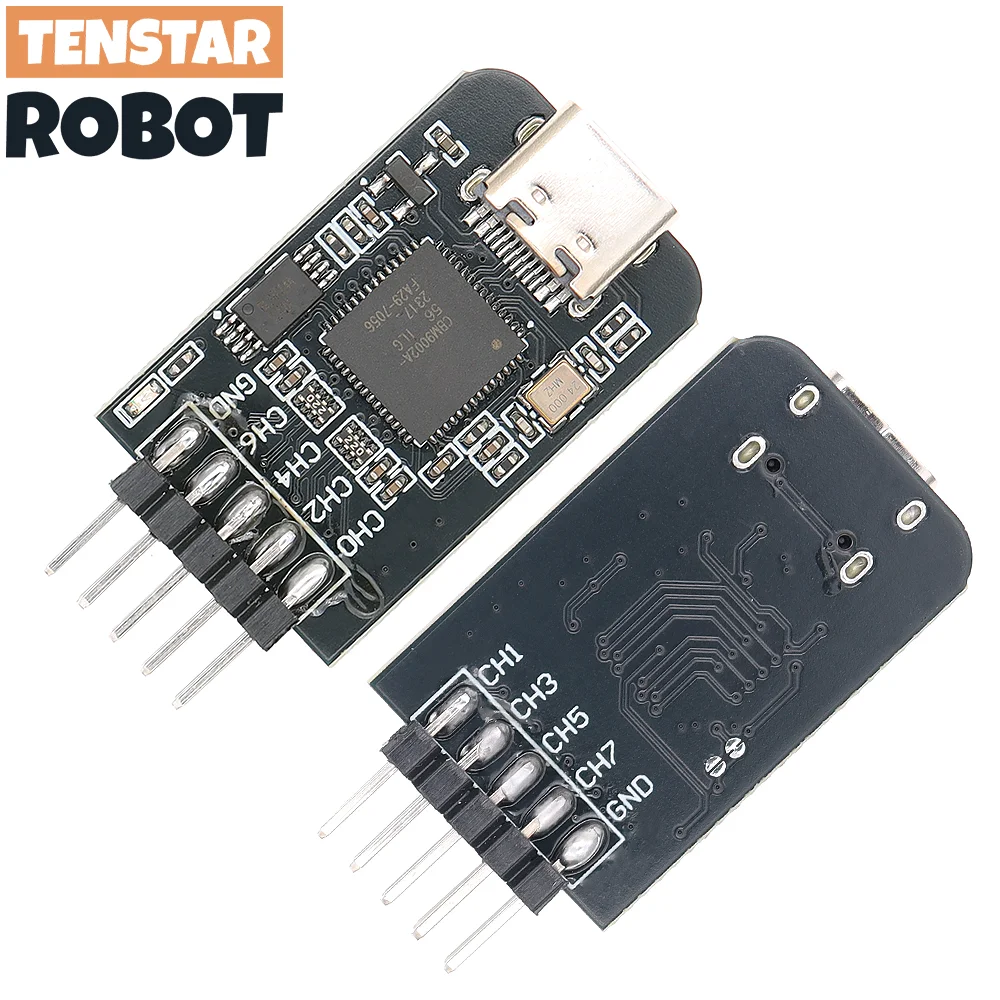 TNESTAR nanoDLA analizador lógico tipo C brazo FPGA herramienta de depuración 24m muestreo 8 canales analizador módulo de placa de desarrollo