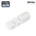 1Pcs 3-Clips White