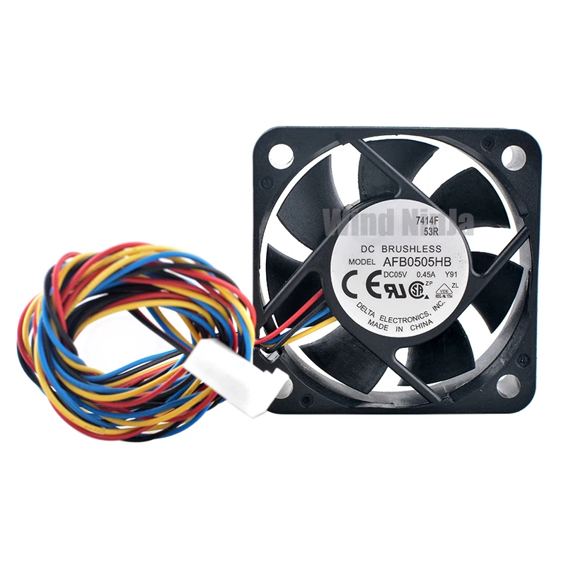 Ventilador de refrigeración AFB0505HB de 5cm y 50mm, 50x50x15mm, 5V, 0,45a, 4 pines, doble rodamiento de bolas, microdispositivo, ventilador de chasis para disipación de calor mejorada - imagen 3