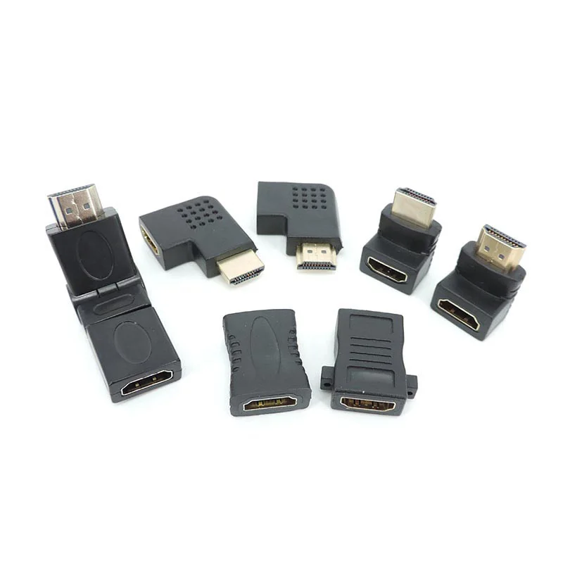 Adaptador convertidor macho a hembra, ángulo recto de 90 270 grados, conector 4K HD, proyector, portátil, Compatible con HDMI, extensión q1 - imagen 4