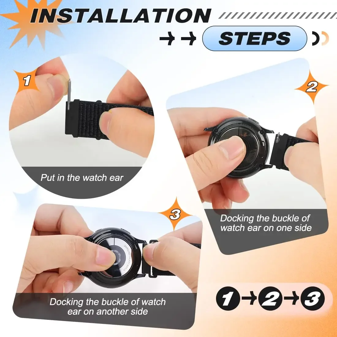 Correa para SUUNTO RACE/RACE S Smartwatch pulsera de repuesto Correa deportiva de nailon Correa de reloj para SUUNTO RACE S Band - imagen 3