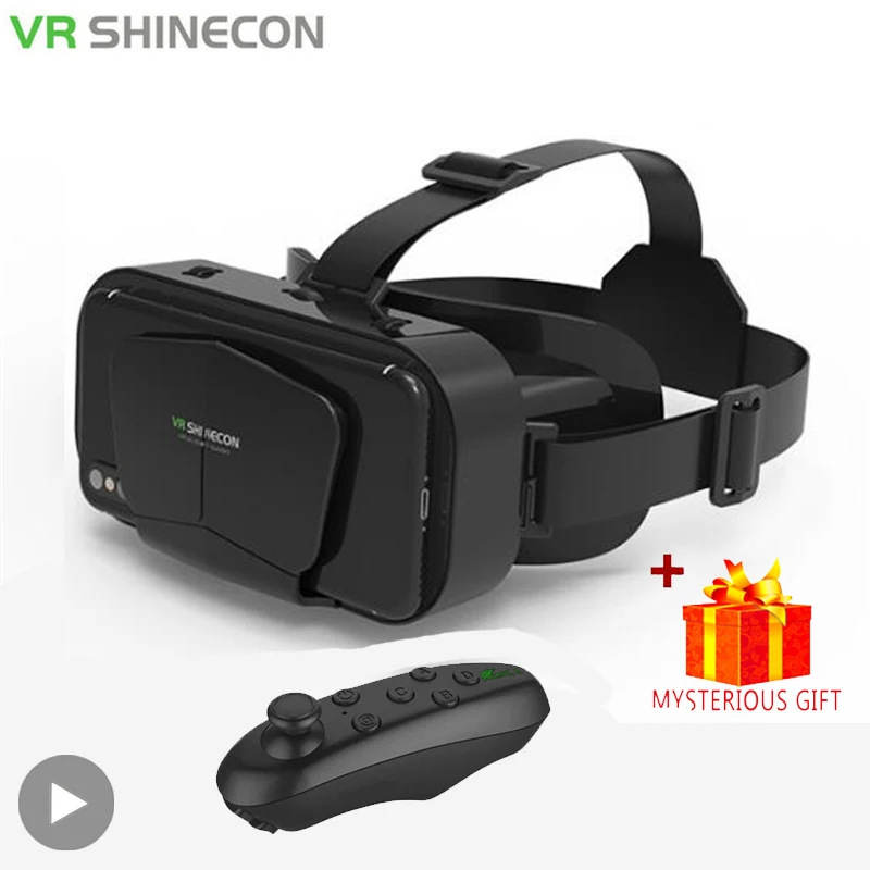 Shinecon-gafas de realidad Virtual Viar 3D VR, dispositivo, lentes para casco, auriculares, gafas inteligentes para teléfono inteligente, Realidade móvil - imagen 2