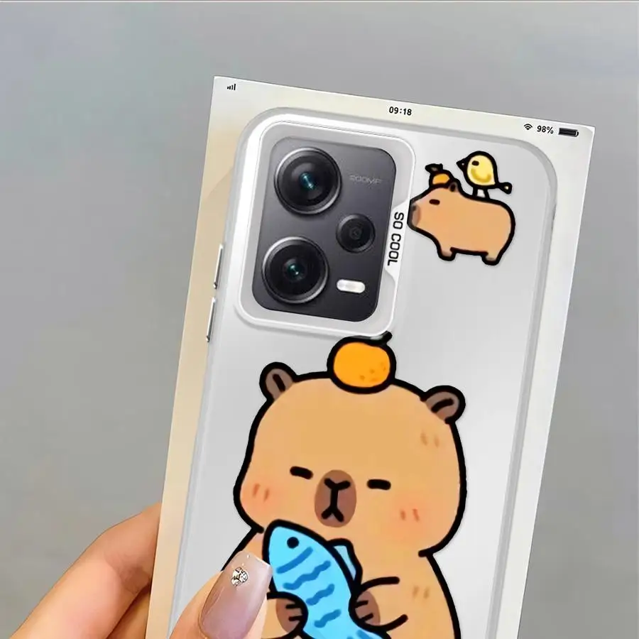 Funda para Xiaomi Mi 13T 12T Pro 11 Lite funda trasera para teléfono capibara dibujos animados lindo - imagen 4