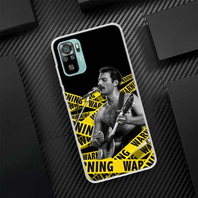 Rock Funky Freddie Mercury Queen funda de teléfono con llamada de silicona para Xiaomi Redmi Note 14 13 12 12S 11 Pro Plus 11S 10 10S 11T 11E 4G 5G - imagen 4