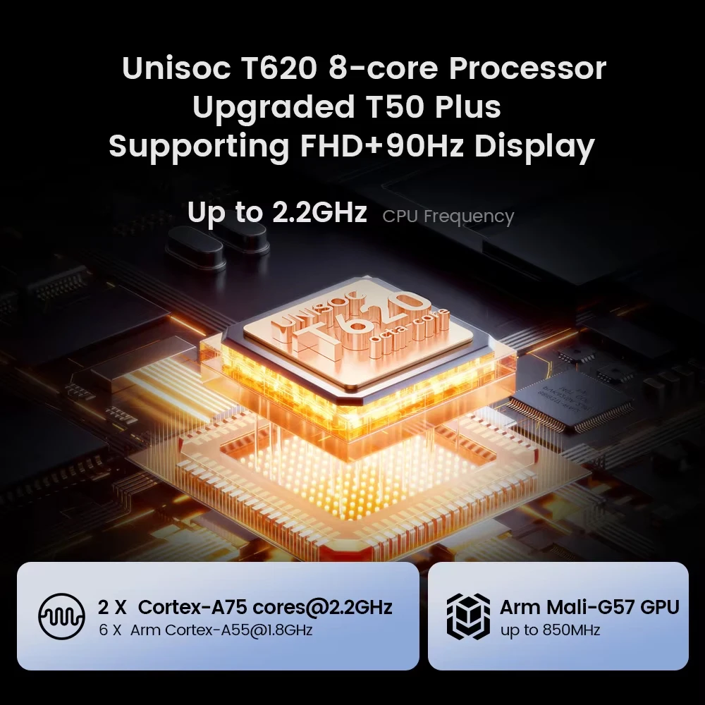 Tableta Teclast T50 Plus de 11 pulgadas IPS/6GB RAM/256GB ROM/Unisoc T620 8 núcleos/1920*1200 FHD/Android 14/8000mAh/13MP cámara Dual + 8MP - imagen 3