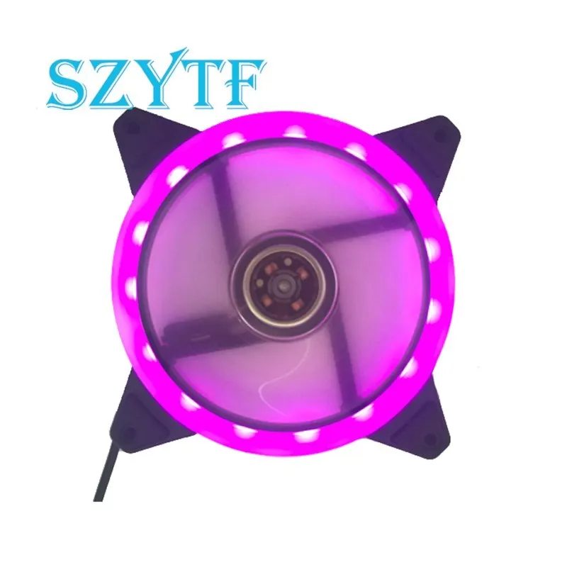 Ventilador de chasis LED, computadora de doble apertura, Aurora Eclipse, 16LED, 12025 Cool, 12CM - imagen 3