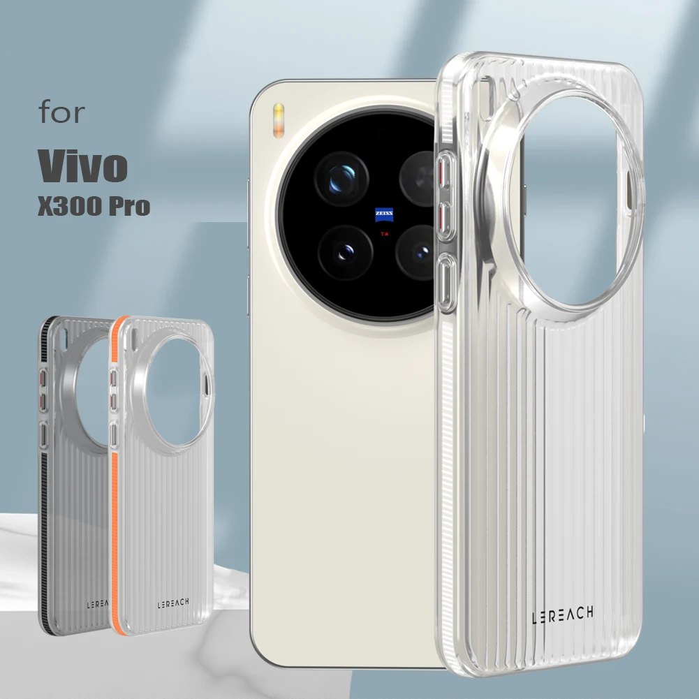 LR TOC ICICLE para Vivo X300 Pro funda 3D empuñaduras laterales antideslizantes nivel de micrón protección esmerilada contraportada funda de teléfono - imagen 4