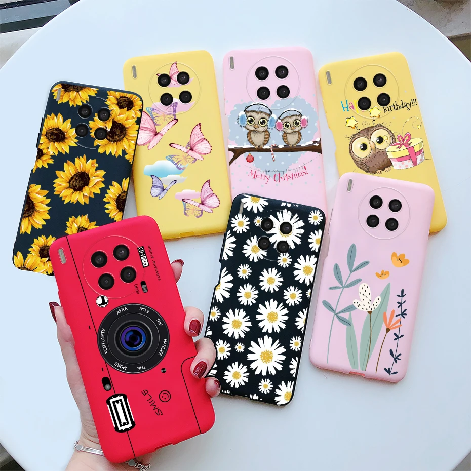 Funda de teléfono de arcoíris con corazón de amor para Huawei nova 8i, carcasa protectora trasera mate de silicona suave para Nova8i, parachoques Honor 50 Lite - imagen 5