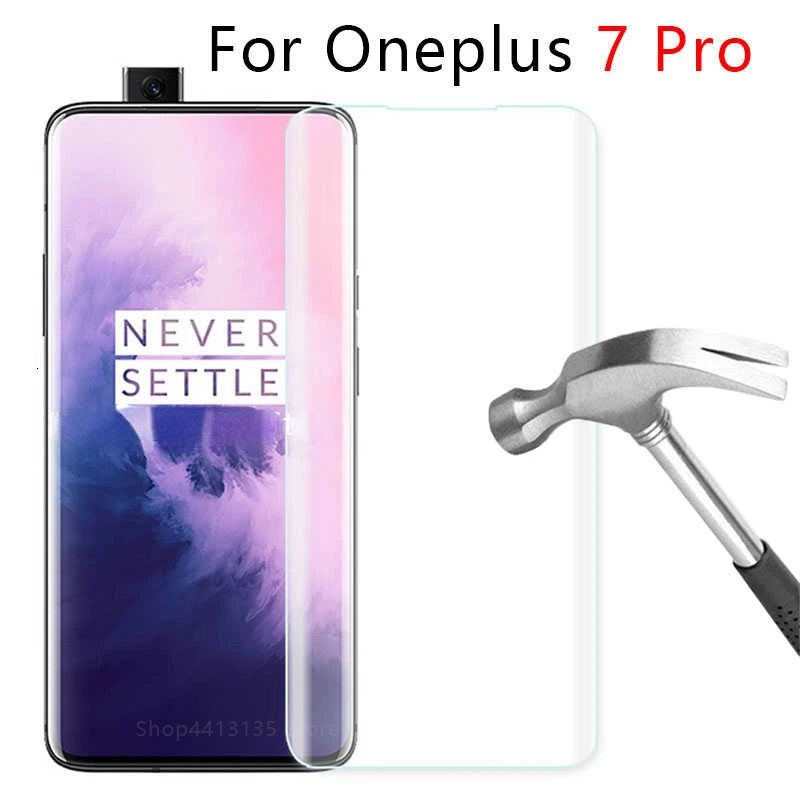 Vidrio protector para oneplus 7 pro protector de pantalla de vidrio templado en one plus 7 pro 7pro accesorios de vidrio película de teléfono seguridad 3d