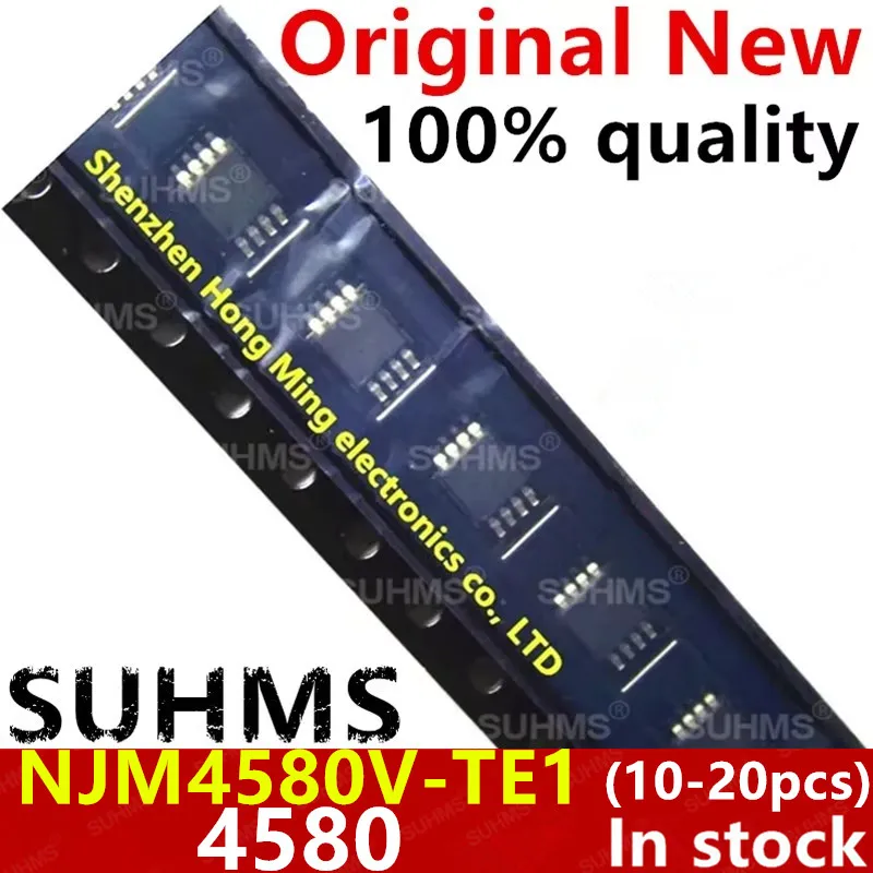 Chip NJM4580V JRC4580 Amplificador Operacional Doble TSSOP-8 Alta Fidelidad