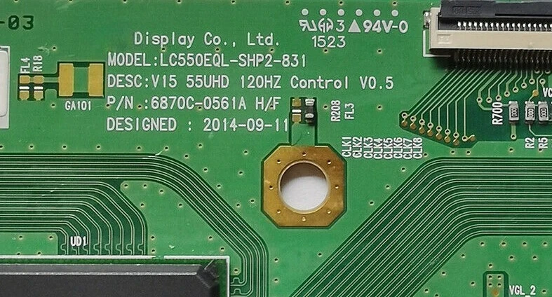 6870C-0561A 6871L-4050A 6871L-4013B LC550EQL-SHP2-831 1-895-746-21 Placa lógica T-CON compatible con TV KD-49X8308CKD-49X8305C KD-55X9005C - imagen 2