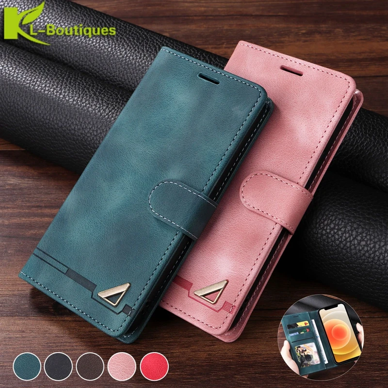 Funda de teléfono con ranuras para tarjetas tipo billetera para OPPO A57 A77 A96 A36 A16 A15 A54 A74 A95 5G A94 A53 A9 2020, funda de libro de cuero