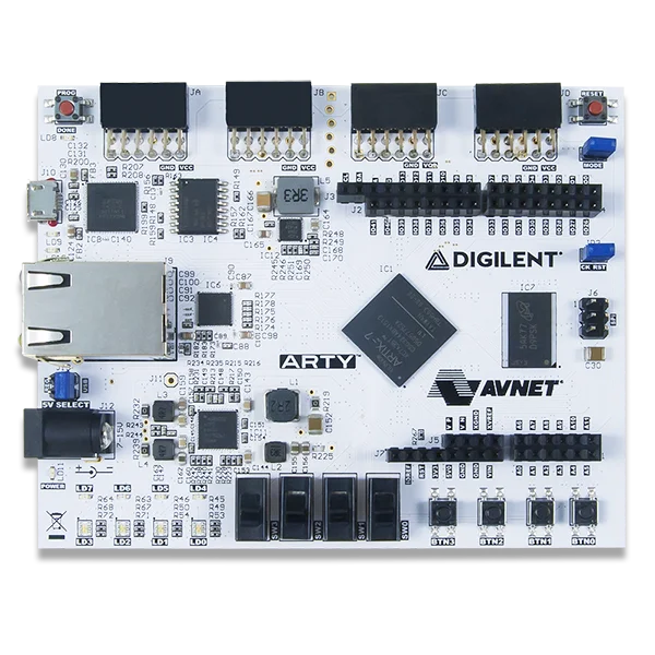 Placa de devoción Arty A7-35T Artix-7 Xilinx FPGA RISC-V Digilent - imagen 3