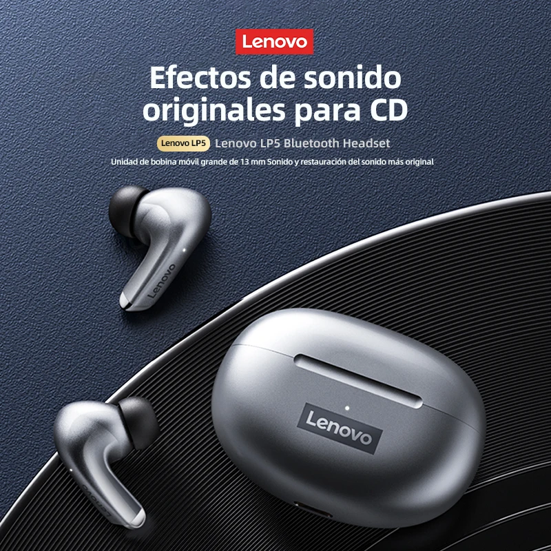 Lenovo LP5 Bluetooth - Sistema de audio HiFi con micrófono integrado