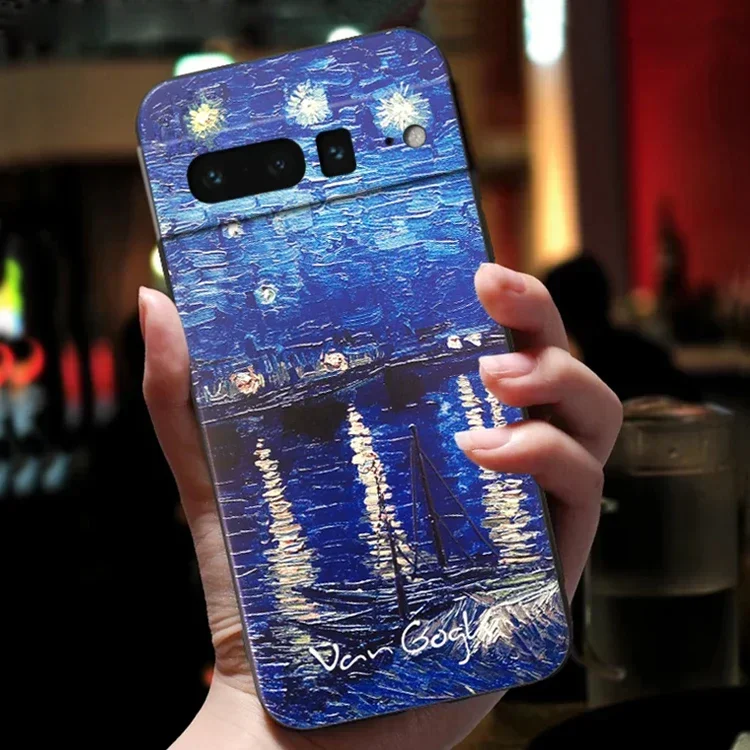 Para Funda Google Pixel 9 8 7 Pro 8Pro 9Pro XL 7A Funda para Google Pixel8 Pixel9 Pro Funda bonita arte 3D Funda de teléfono a prueba de golpes - imagen 4