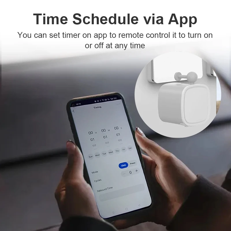 Tuya-Robot de dedo inteligente con Bluetooth, pulsador, botón pulsador, Control por aplicación remota, electrodoméstico, asistente de voz Alexa para Google Home - imagen 4