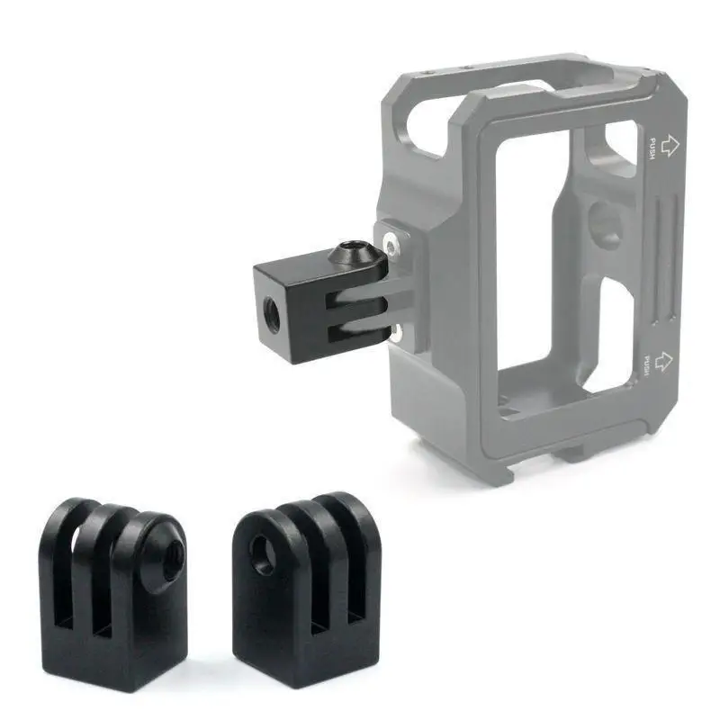 Mini adaptador de tornillo de trípode M6 de 1/4 ", Base de montaje de monopié de aluminio para accesorios de Cámara de Acción 13 12 11 10 9 - imagen 2