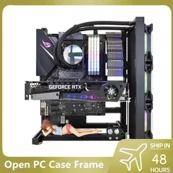 Gabinete PC Abierto Gaming - Soporte Mini-ITX, MATX y ATX