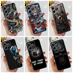 Funda Dragón Metal TPU Suave Realme Note 50 – Protección Duradera