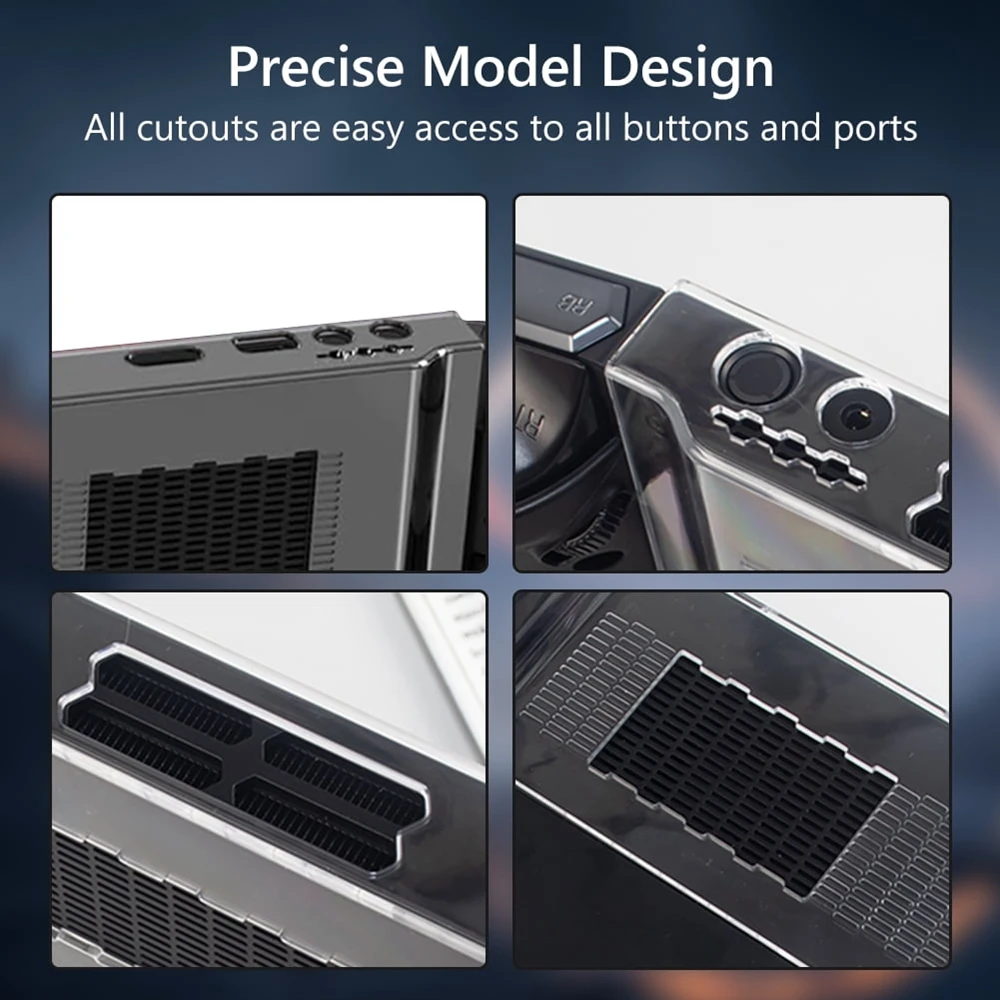 Funda protectora de silicona para consola de juegos Lenovo Legion Go, funda protectora con 4 tapas de agarre para pulgar, accesorios Legion Go - imagen 5