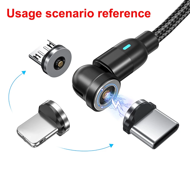 5 uds conector de clavija magnética Cable magnético redondo Universal tipo C Micro USB imán piezas de repuesto para teléfonos móviles - imagen 4