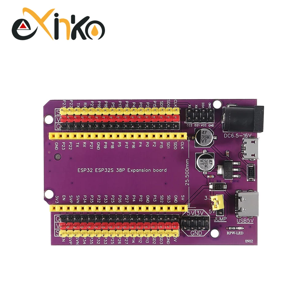 Placa de desarrollo ESP32 TYPE-C/MICRO USB CP2102 WiFi + Bluetooth Dual Core ESP32-DevKitC-32 ESP-WROOM-32 expansión - imagen 4