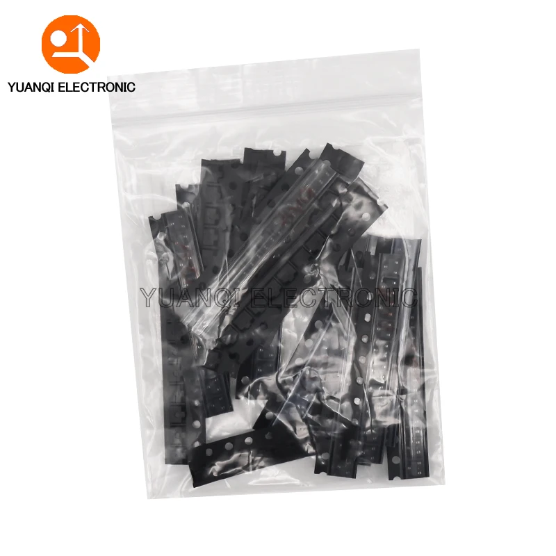 200 Uds SMD SOT-23 Kit surtido de diodos Zener SOT23 3V - 33V 20 valores cada 10 Uds juego de muestras DIY - imagen 2