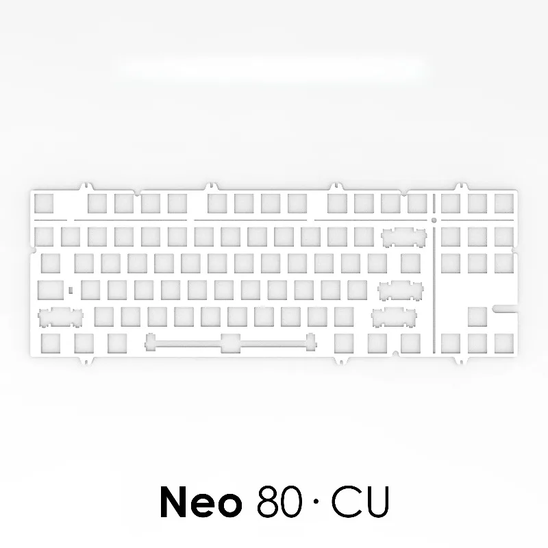 Placa de posicionamiento Neo80CU, placa de posicionamiento de aluminio PP PEI personalizada para PC, accesorios de teclado mecánico para juegos y oficina - imagen 2