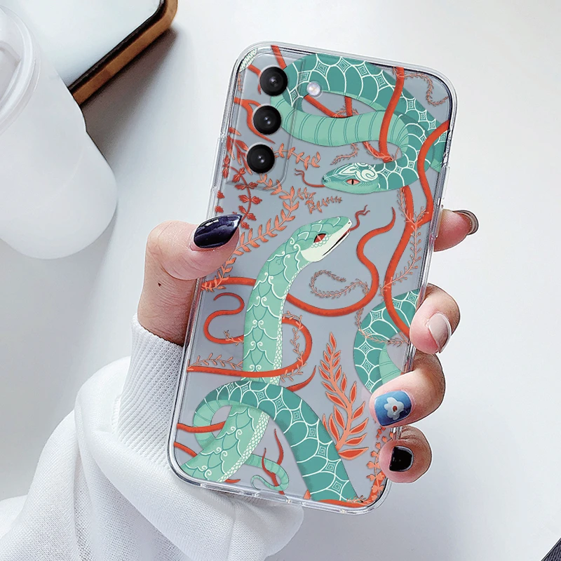 Funda para Samsung Galaxy S23 S 23 Plus S23 Ultra S23 + funda de teléfono suave a prueba de golpes Fundas de silicona Coque linda pintura transparente - imagen 5