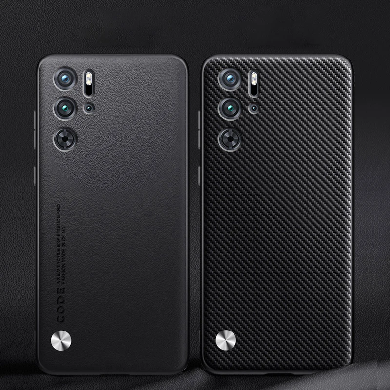 Funda de teléfono para ZTE nubia Red Magic 9 Pro + Plus, cubierta de cuero de lujo, fibra de carbono, esmerilada, a prueba de golpes, bordes suaves, RedMagic9Pro + Plus - imagen 5