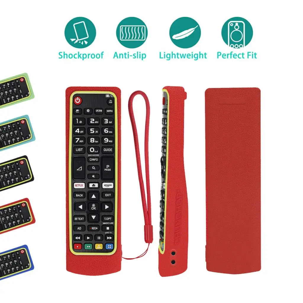 Funda protectora de silicona colorida apta para LG AKB 75375604   AKB 75095308   AKB 73715601   Cubierta de control remoto de TV inteligente serie AKB - imagen 4