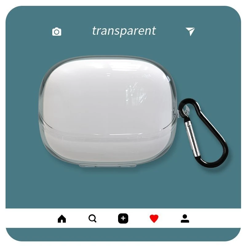 Baseus-funda protectora transparente para auriculares Bowie M2s, cubierta transparente de TPU, Bluetooth, portátil - imagen 2