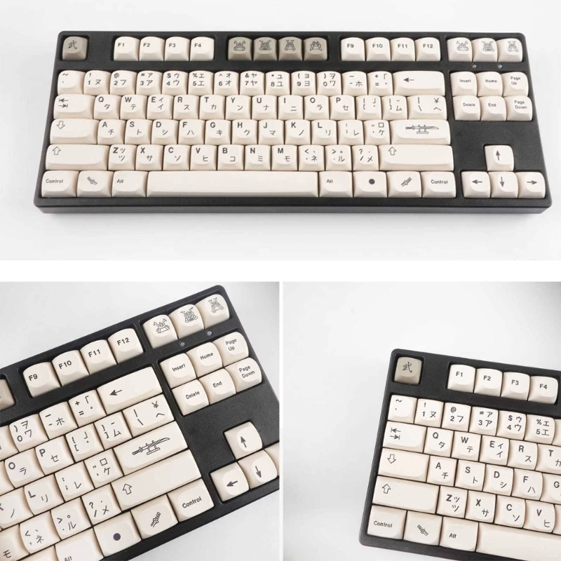 Teclas personalizadas G5AA, sublimación tinte estándar PBT, teclas japonesas, perfil 126 teclas para teclado mecánico - imagen 3