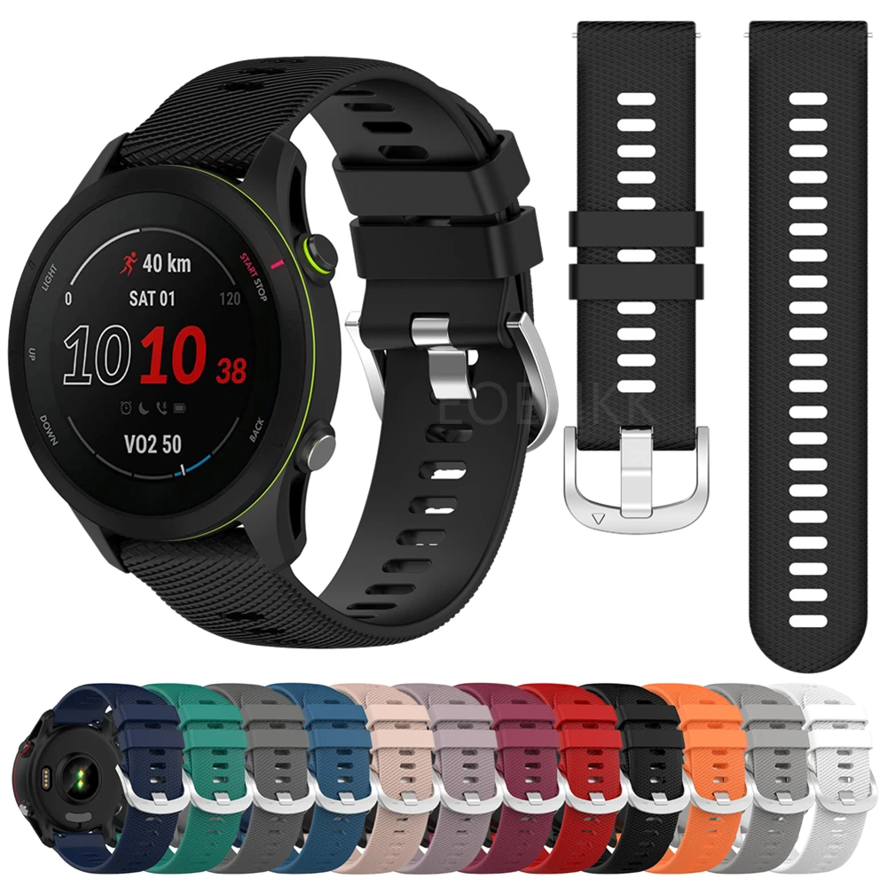 Correa de silicona para reloj inteligente Garmin Forerunner 265S 265 255 255S para Garmin Venu 3 2 2S 3S Vivoactive 4 4S