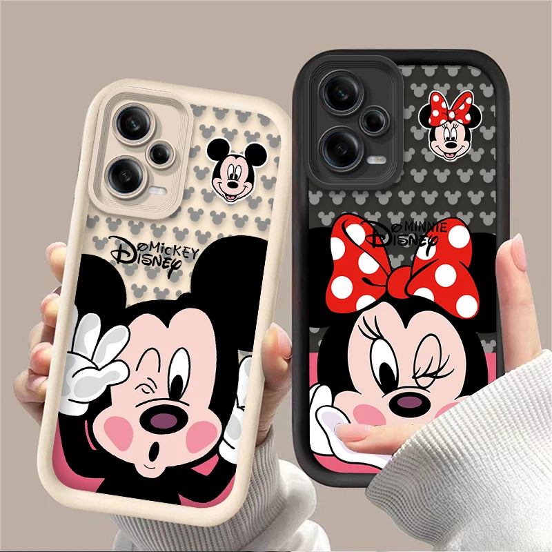 Funda de teléfono Disney Mickey Minnie para Xiaomi Redmi Note 13 12 11 Pro Plus 4G 5G 12S 11S 10S 10 9 9S Redmi 14C 13C 12C A3 12 - imagen 2