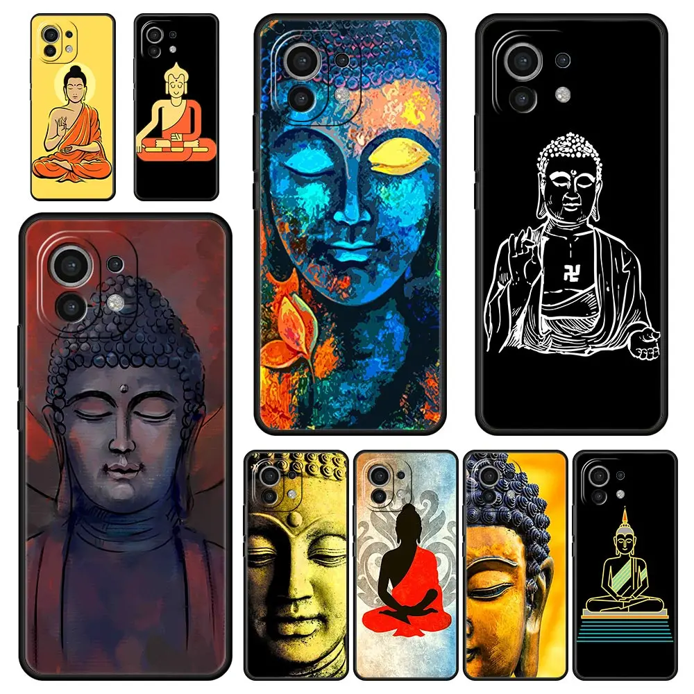 Funda de teléfono Mandala Chakra Gautama Buddha para Xiaomi Poco X3 NFC M3 F3 M4 X4 Mi Note 12 Pro 10 11 Lite 10T 5G 11T 9T 11i