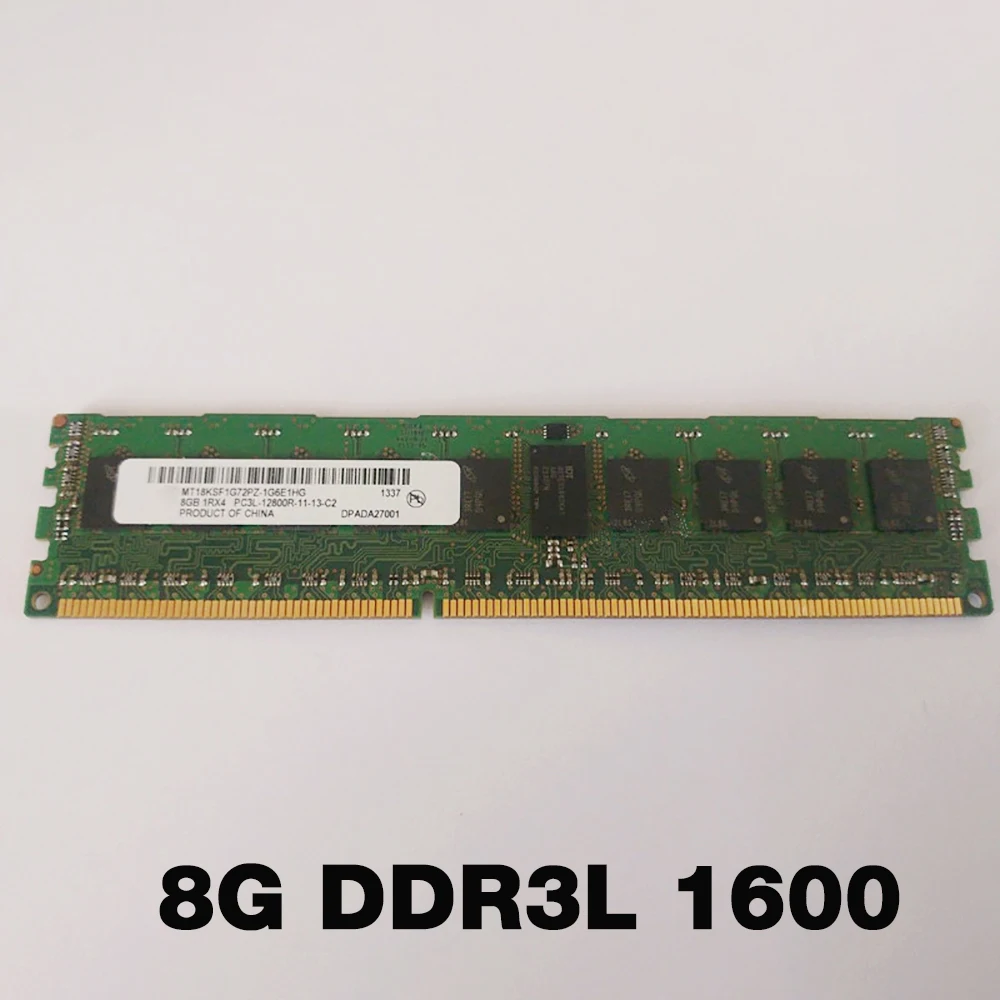1 Uds 8GB 1RX4 PC3L-12800R memoria de servidor 8G DDR3L 1600 ECC REG MT18KSF1G72PZ-1G6E1HE envío rápido de alta calidad - imagen 2